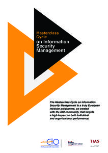 an CIO Association  Masterclass Cycle  on Information