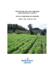 Crop Insurance Agency[removed]Annual Performance Report.rtf