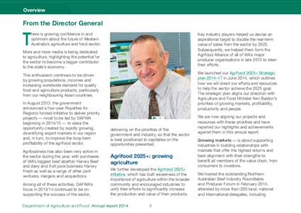 Overview  From the Director General T