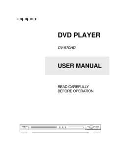 OPPO DV-970HD User Manual