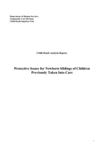 Protective Issues for Newborn Siblings of Children Previously Taken inot Care_2001.doc