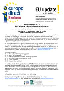 !  EU update Nr. 16— juniEurope Direct Bornholm