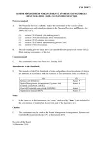 [removed]:Senior Management Arrangements, Systems and Controls (Remuneration Code) (No 2) Instrument 2010