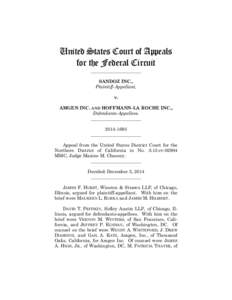 United States Court of Appeals for the Federal Circuit ______________________ SANDOZ INC., Plaintiff-Appellant, v.