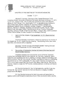 Finance / Civil service in the United States / Financial services / Andrew Saul / Thrift Savings Plan / Collective investment scheme / Financial economics / Federal Retirement Thrift Investment Board / Investment