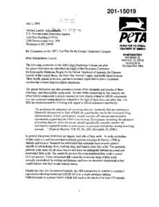 Robust Summaries & Test Plan: Lubricating Grease Thickeners; Animal Protection Organizations