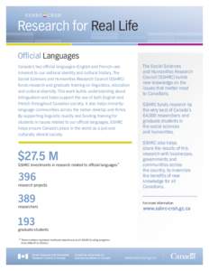 Politics / Structure / Canada / Industry Canada / Social Sciences and Humanities Research Council / Official bilingualism in Canada