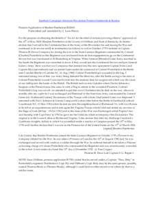 Southern Campaign American Revolution Pension Statements & Rosters Pension Application of Reuben Pemberton R20183 Transcribed and annotated by C. Leon Harris For the purpose of obtaining the benefit of “An act for the 