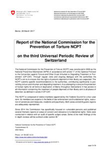Report on the third Universal Periodic Review of Switzerland