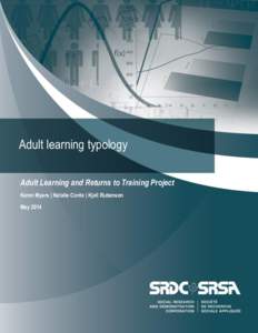 Adult learning typology Adult Learning and Returns to Training Project Karen Myers | Natalie Conte | Kjell Rubenson May 2014  The Social Research and Demonstration