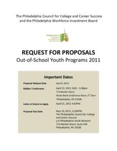 The Philadelphia Council for College and Career Success and the Philadelphia Workforce Investment Board