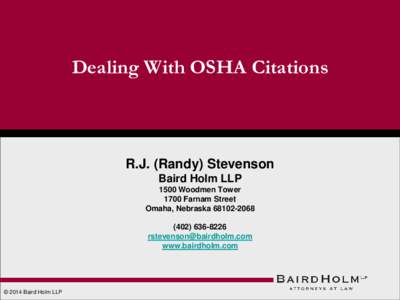 OSHA Administrative Hearing –  The New Battleground?