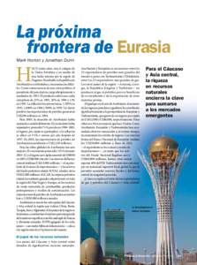 La próxima frontera de Eurasia Mark Horton y Jonathan Dunn H