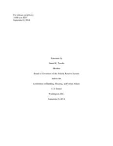 Financial regulation / United States federal banking legislation / Economic bubbles / United States housing bubble / Bank regulation / Basel III / Dodd–Frank Wall Street Reform and Consumer Protection Act / Basel II / Shadow banking system / Economics / Systemic risk / Financial economics