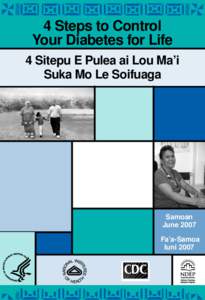 4 Steps to Control Your Diabetes for Life 4 Sitepu E Pulea ai Lou Ma’i Suka Mo Le Soifuaga  Samoan