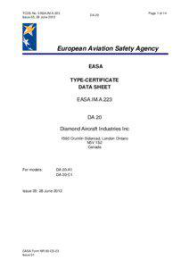 TCDS No. EASA.IM.A.223 Issue 05, 28 June 2012