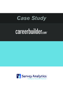 Case Study  CareerBuilder Talent management and consulting
