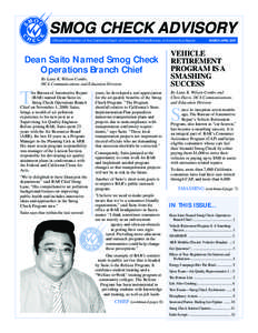 Air dispersion modeling / On-board diagnostics / Air quality law / SMOG / Air pollution / Auto mechanic / Vehicle emissions control / Transport / California Smog Check Program / Environment / Atmosphere / Earth