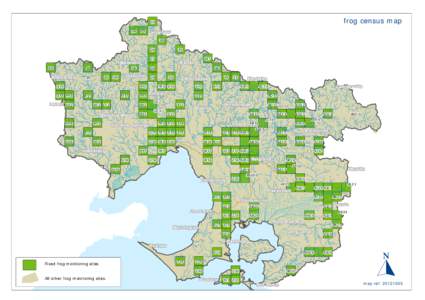 frog census map  Q3 Q3 Q3 Q3