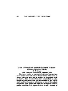 Sources of Direct Current in High School Laboratories