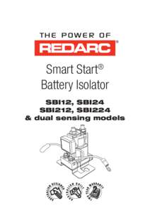 ®  Smart Start Battery Isolator SBI12, SBI24 SBI212, SBI224