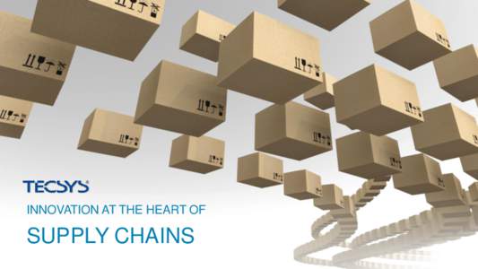 INNOVATION AT THE HEART OF  SUPPLY CHAINS Safe Harbor