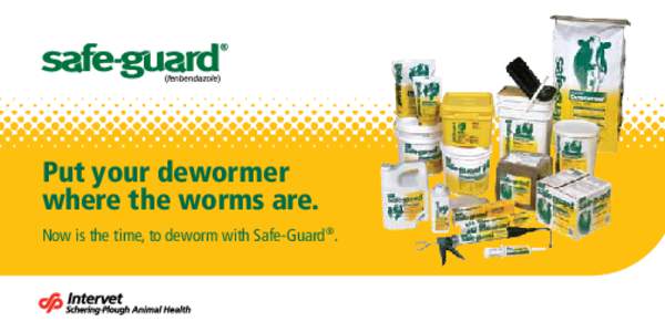 Put your dewormer where the worms are. Now is the time, to deworm with Safe-Guard ®. Strategic Deworming