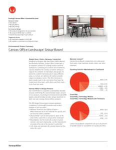 Environmental Product Summary: Canvas Office Landscape Group-Based