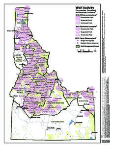 Documented, Suspected and Reported Locations1 Boundary  Roman Nose