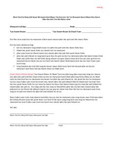 Hmong  Niam-Txiv/Tus Neeg Saib Xyuas Menyuam Daim Ntawv Tsis Kam Lees Cia Tus Menyuam Kawm Ntawv Mus Kawm Qhov Kev Pab Tsim Kho Ntawv Askiv  Menyuam Lub Npe: __________________________________________ Hnub:______________