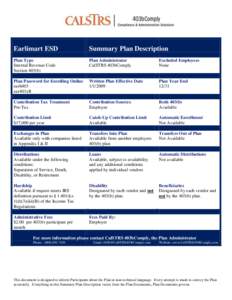 401 / 403 / CalSTRS / Economics / Income tax in the United States / Internal Revenue Code / Politics of the United States / Finance