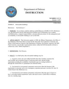 DoD Instruction[removed], January 7, 2013