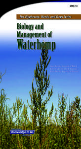 GWC-13  The Glyphosate, Weeds, and Crops Series Biology and Management of