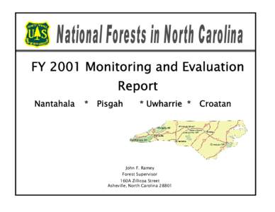 NFsNC FY 01 Monitoring and Evaluation Report