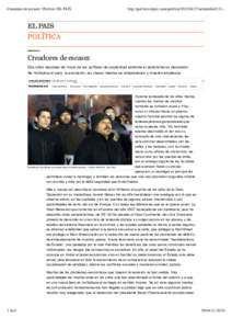 Creadores de escasez | Política | EL PAÍS  http://politica.elpais.com/politicaactualidadPOLÍTICA REPORTAJE