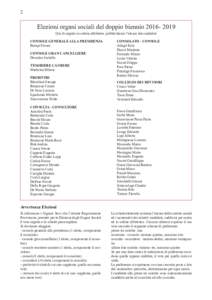 2  Elezioni organi sociali del doppio biennioQui di seguito in ordine alfabetico pubblichiamo l’elenco dei candidati CONSOLE GENERALE ALLA PRESIDENZA Bampi Franco