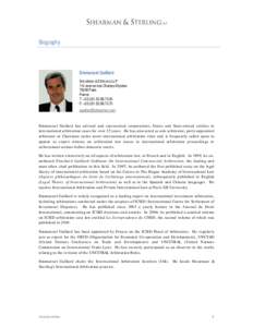 Legal terms / Emmanuel Gaillard / International arbitration / International Centre for Settlement of Investment Disputes / Arbitral tribunal / Convention on the Recognition and Enforcement of Foreign Arbitral Awards / Stephen M. Schwebel / Pierre-Marie Dupuy / Law / Arbitration / Year of birth missing