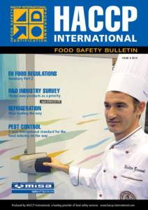 HACCP INTERNATIONAL FOOD SAFETY BULLETIN ISSUE[removed]