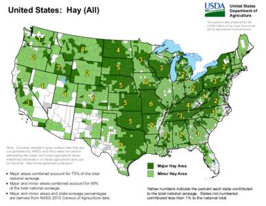 United States: Hay (All)  This product was prepared by the USDA Office of the Chief Economist World Agricultural Outlook Board