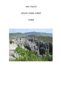 South China Karst / Wulong Karst / Three Natural Bridges / Wulong County / Furong Cave / Stone Forest / Phong Nha-Ke Bang National Park / Libo / Shilin / Geography of China / Western China / Karst