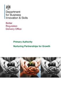 Primary Authority: Nurturing Partnerships for Growth