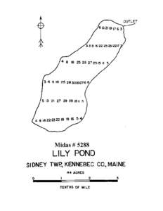 LILY POND Sidney Twp., Kennebec County U.S.G.S. Vassalboro, Maine Fishes Largemouth bass Yellow perch