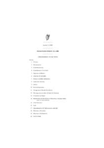 ———————— Number 2 of 2002 ———————— SUSTAINABLE ENERGY ACT, 2002 ———————— ARRANGEMENT OF SECTIONS