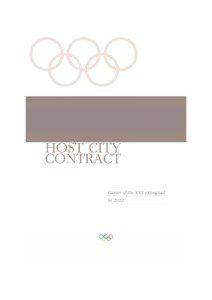 Host City Contract for the Games of the XXX Olympiad in 2012 – [removed]Table of Contents