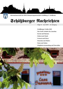 Informationsschrift der HOG-Heimatortsgemeinschaft Schäßburg e.V. Heilbronn  Schäßburger Nachrichten