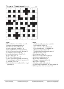 Cryptic Crossword by Nixie