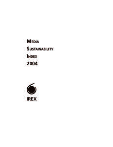 MEDIA SUSTAINABILITY INDEX[removed]IREX