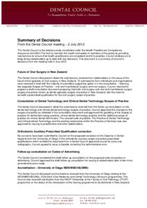 Microsoft Word - DC Summary of Decisions-Jul12.doc