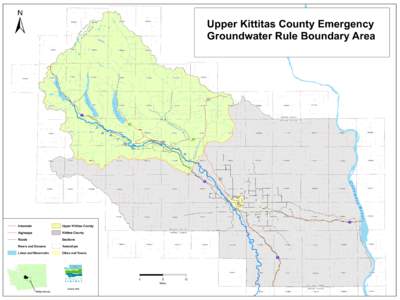 Upper Kittitas County Emergency Groundwater Rule Boundary Area