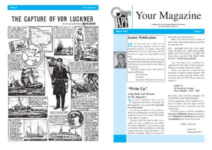 Page 8  Your Magazine Your Magazine Published by the Australian Philatelic Federation